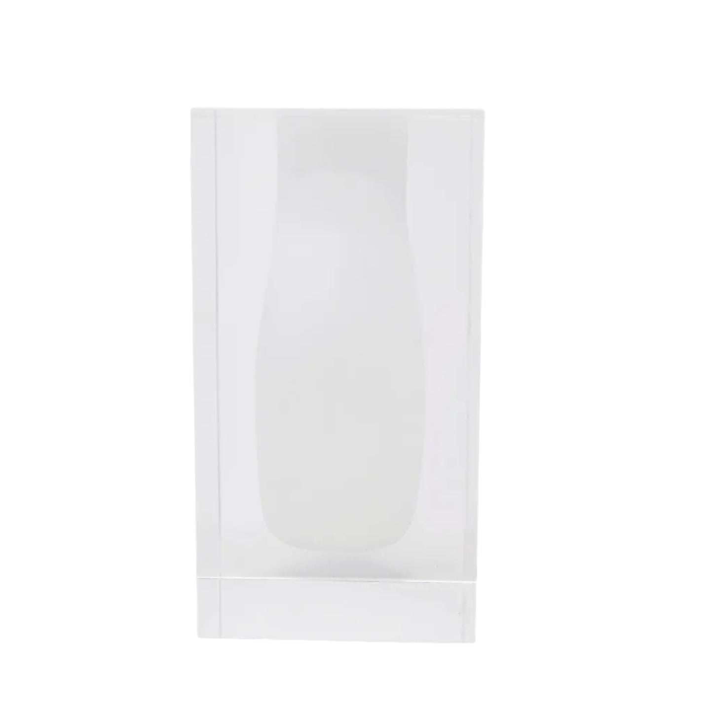 Double Wall Crystal Bud Vase Colored Inner