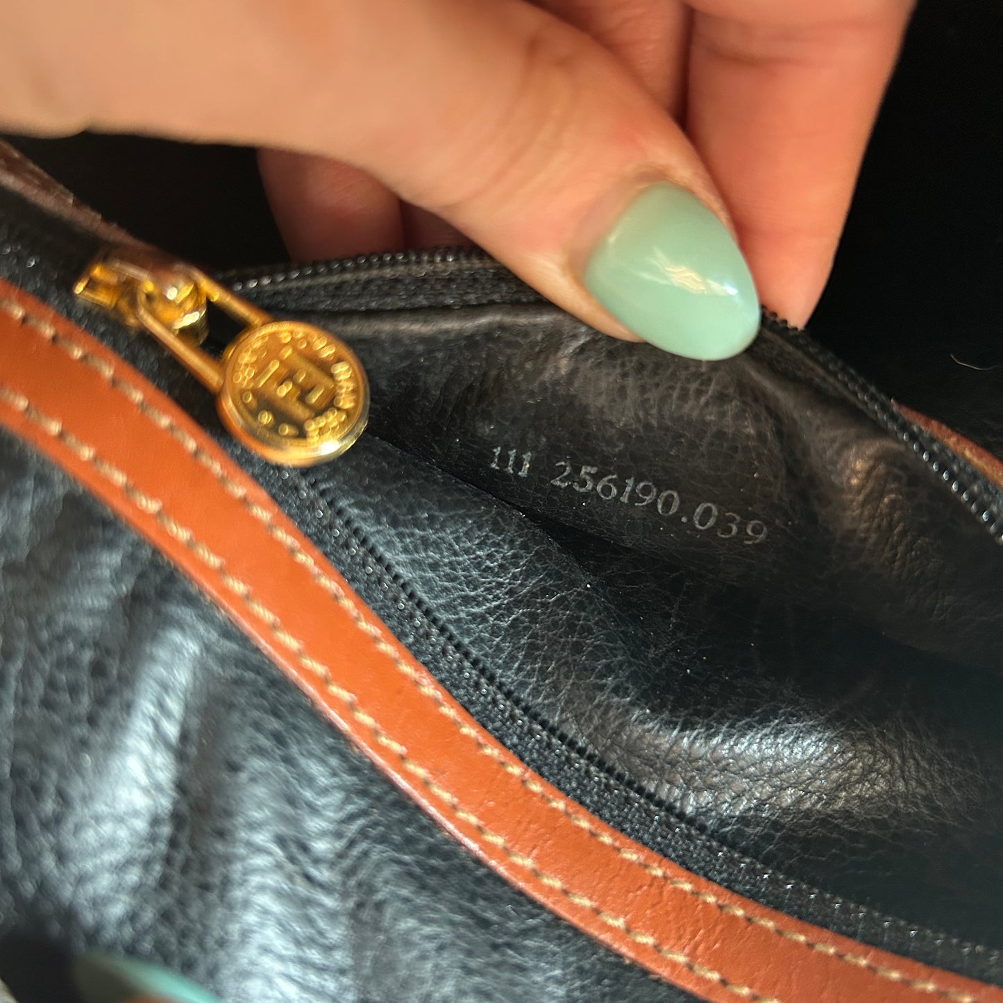 Fendi Striped Crossbody Bag