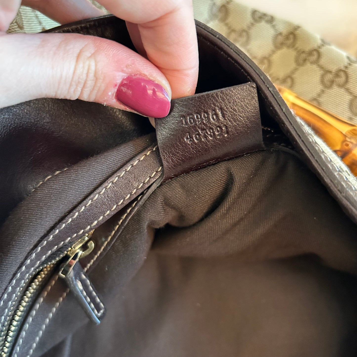 Pre-Loved Gucci Peggy Bamboo Top Handle Bag