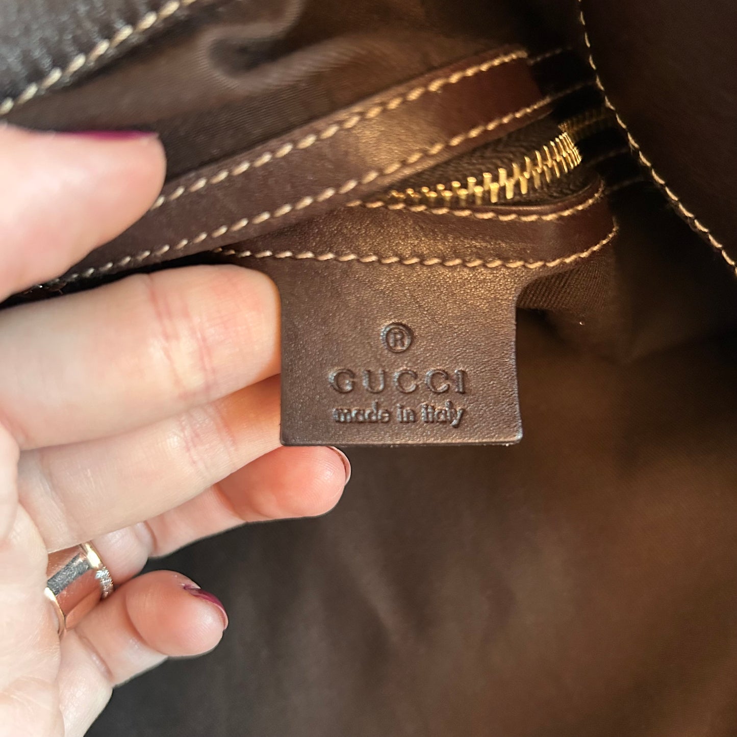 Pre-Loved Gucci Peggy Bamboo Top Handle Bag