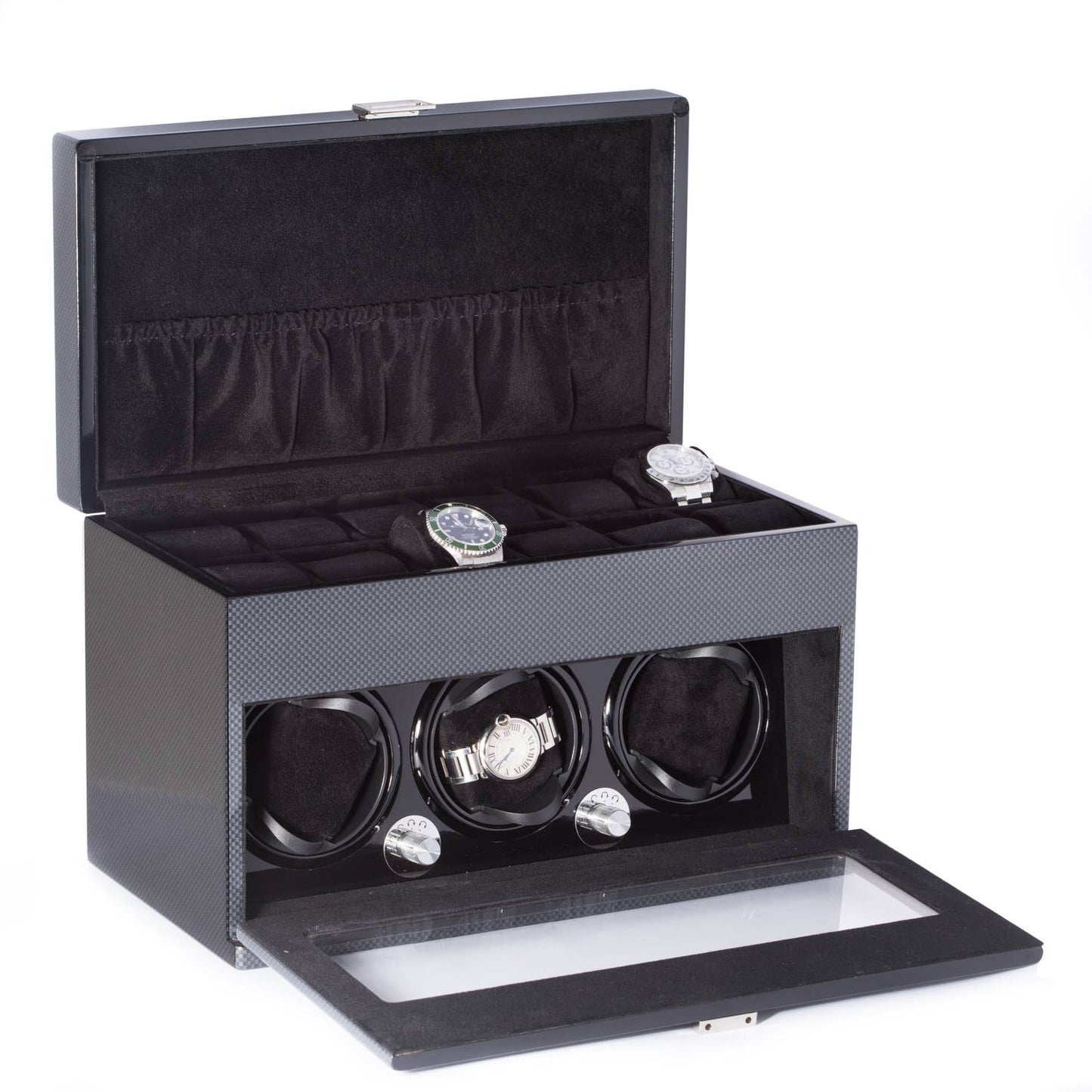 Bey-Berk President Watch Winder - Steel