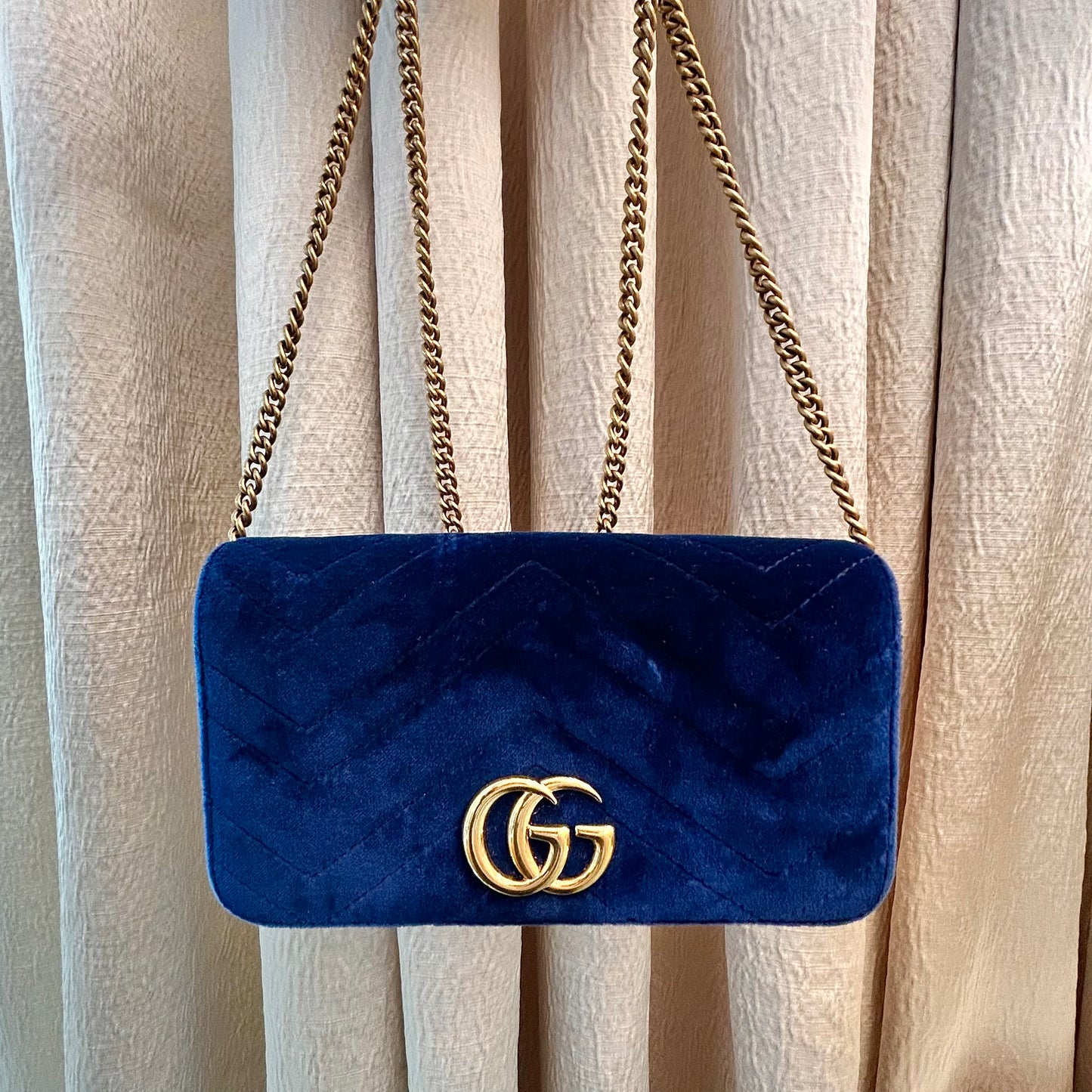 Pre-Loved Gucci Double G Marmont Mini Bag
