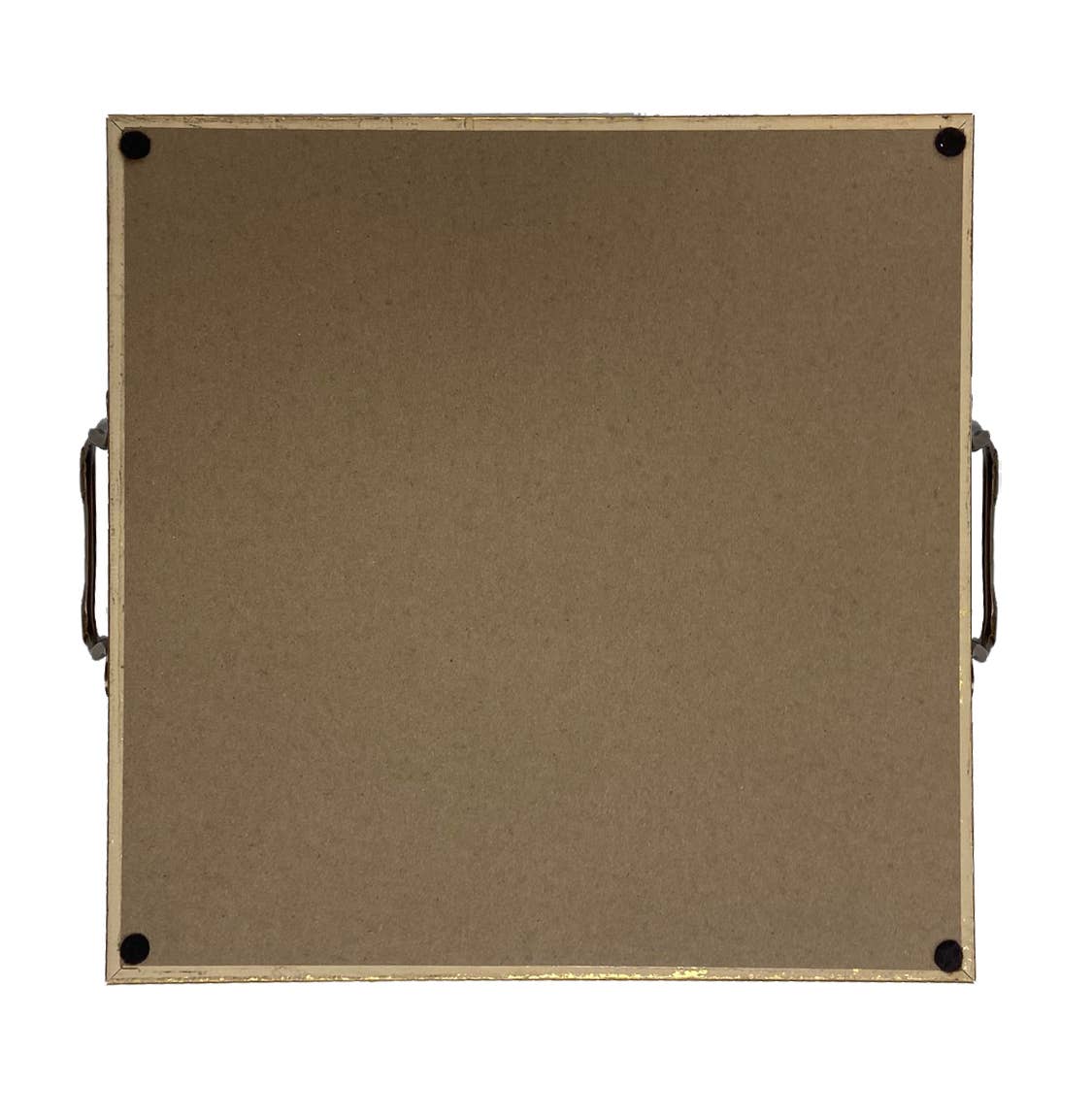 Pink and Brown Equestrian Fabric Print Decorative Tray: Small