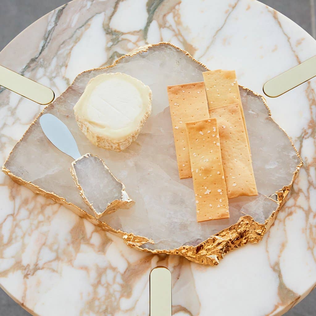 ANNA New York - Kiva Platter, Crystal & Gold