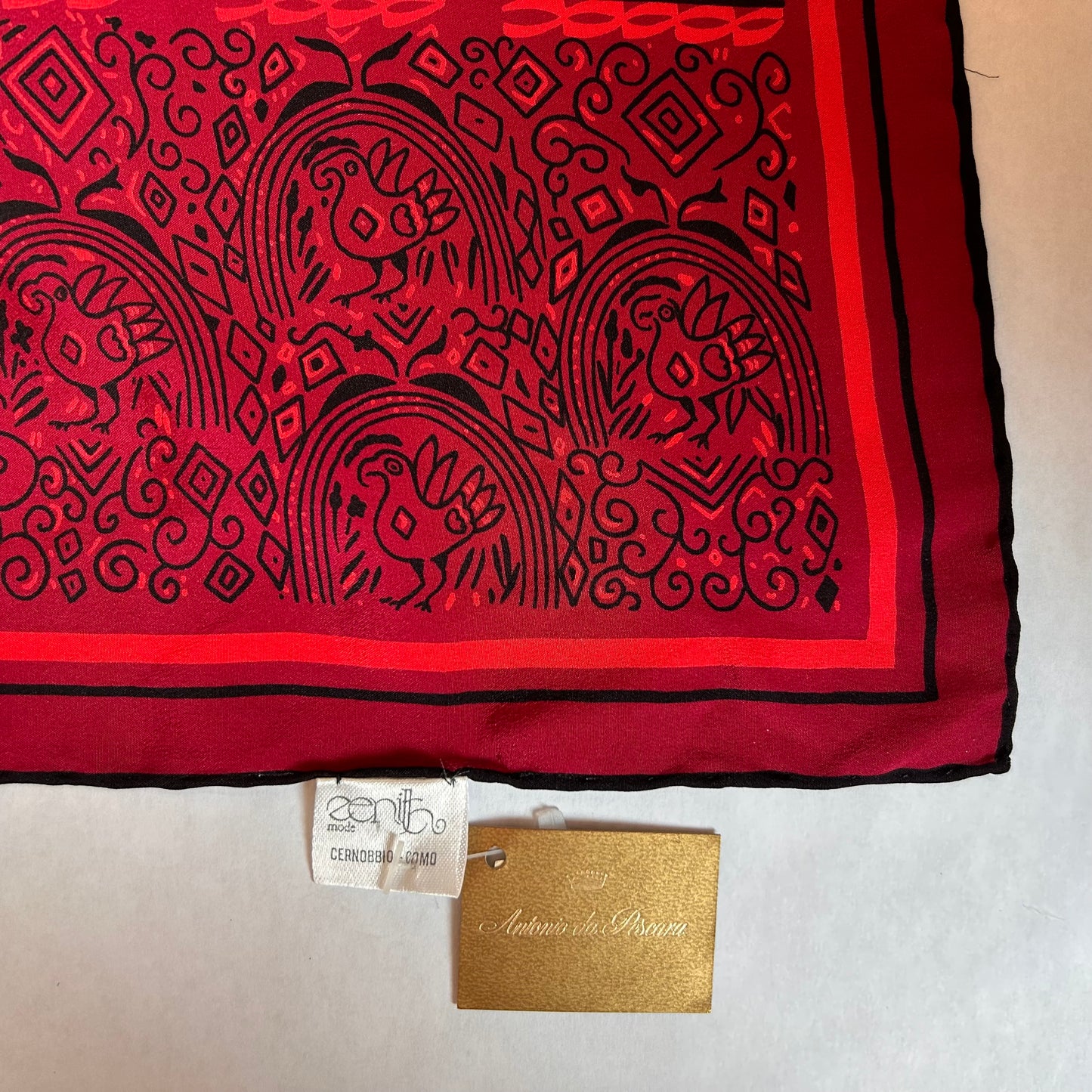 Vintage 100% Silk Scarf