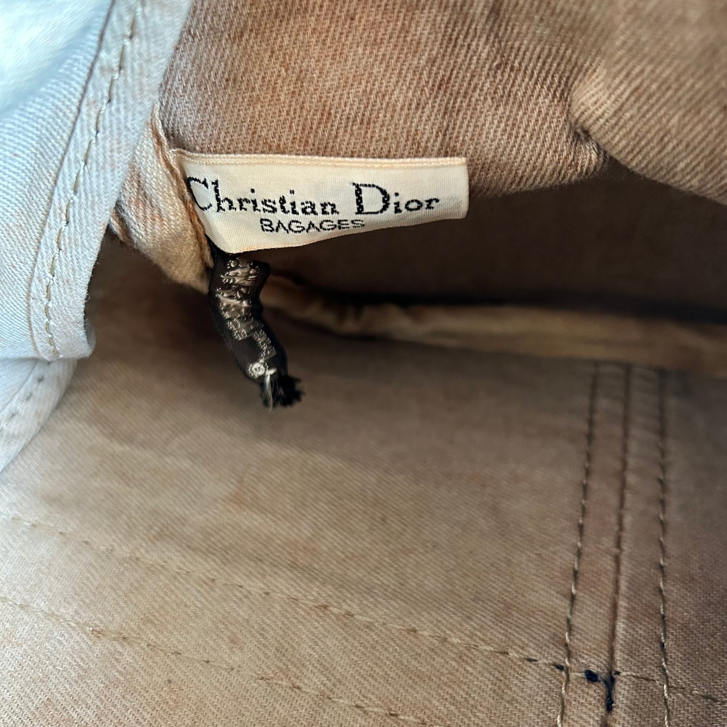 Pre-Loved Dior Navy Monogram Boston Bag