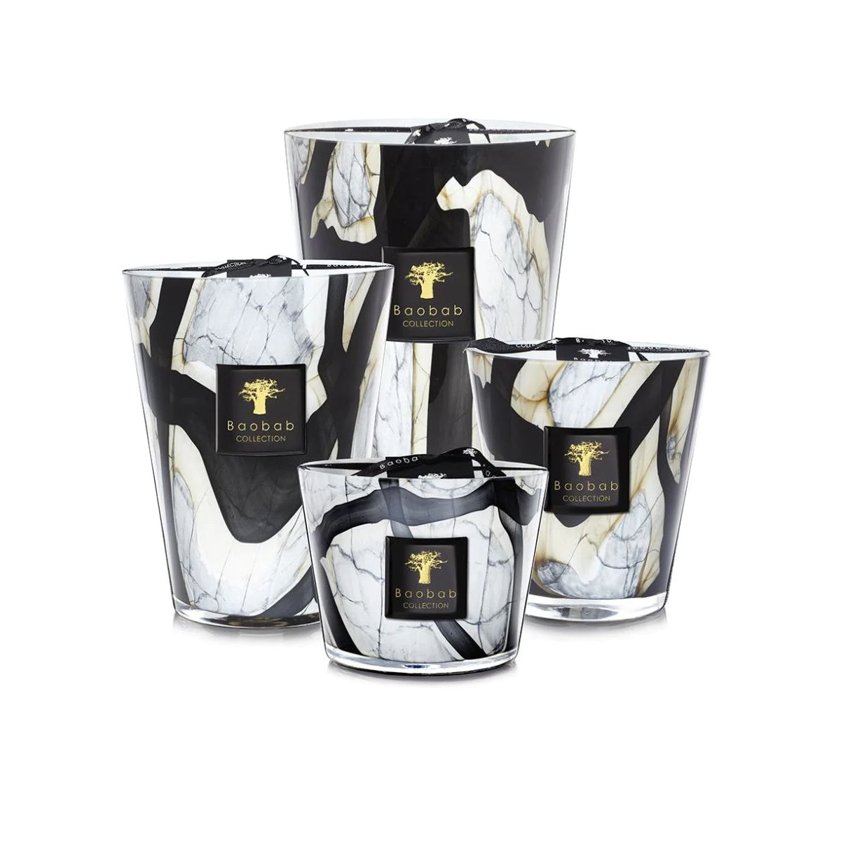 Baobab Stone Marble Candle - Large