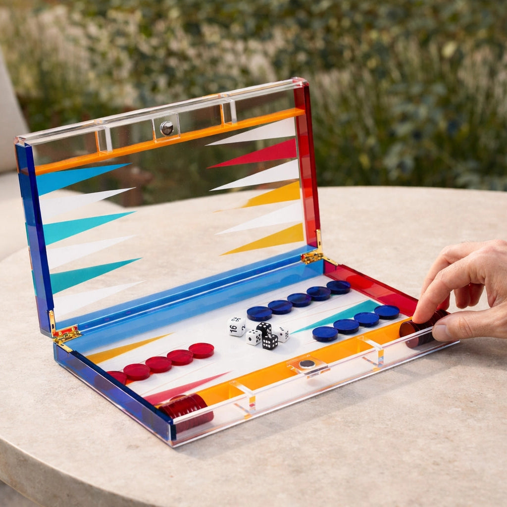 Bey-Berk - Acrylic Backgammon Set