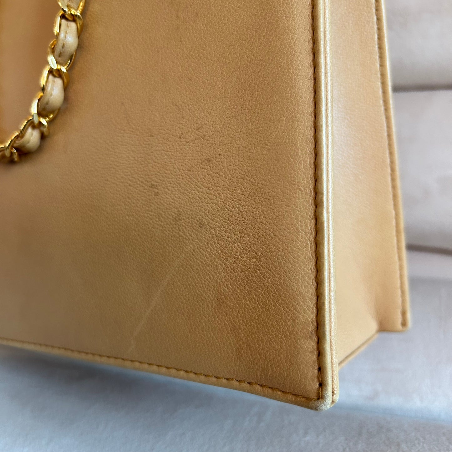 Pre-Loved Chanel Lambskin Mini Shopper Tote