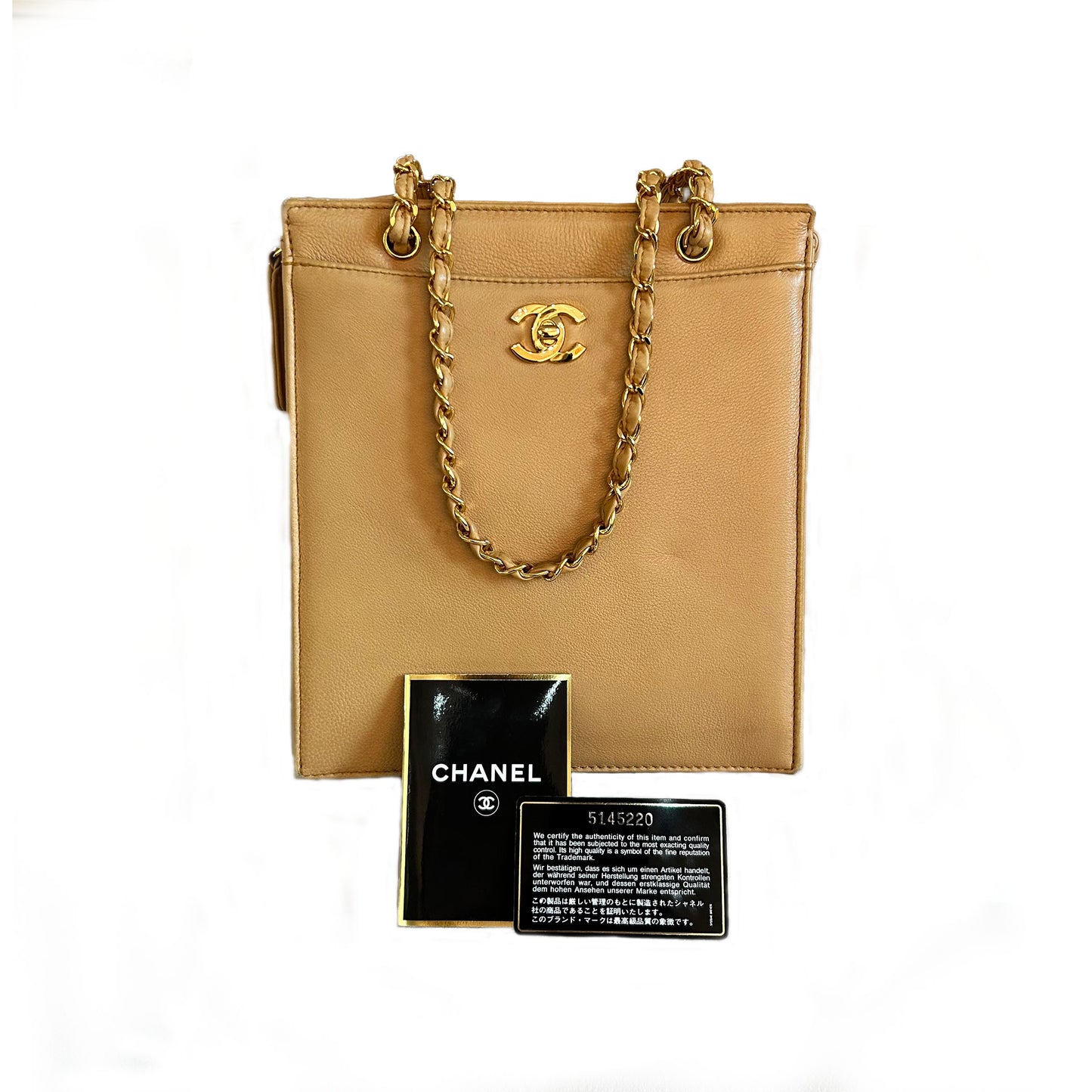 Pre-Loved Chanel Lambskin Mini Shopper Tote