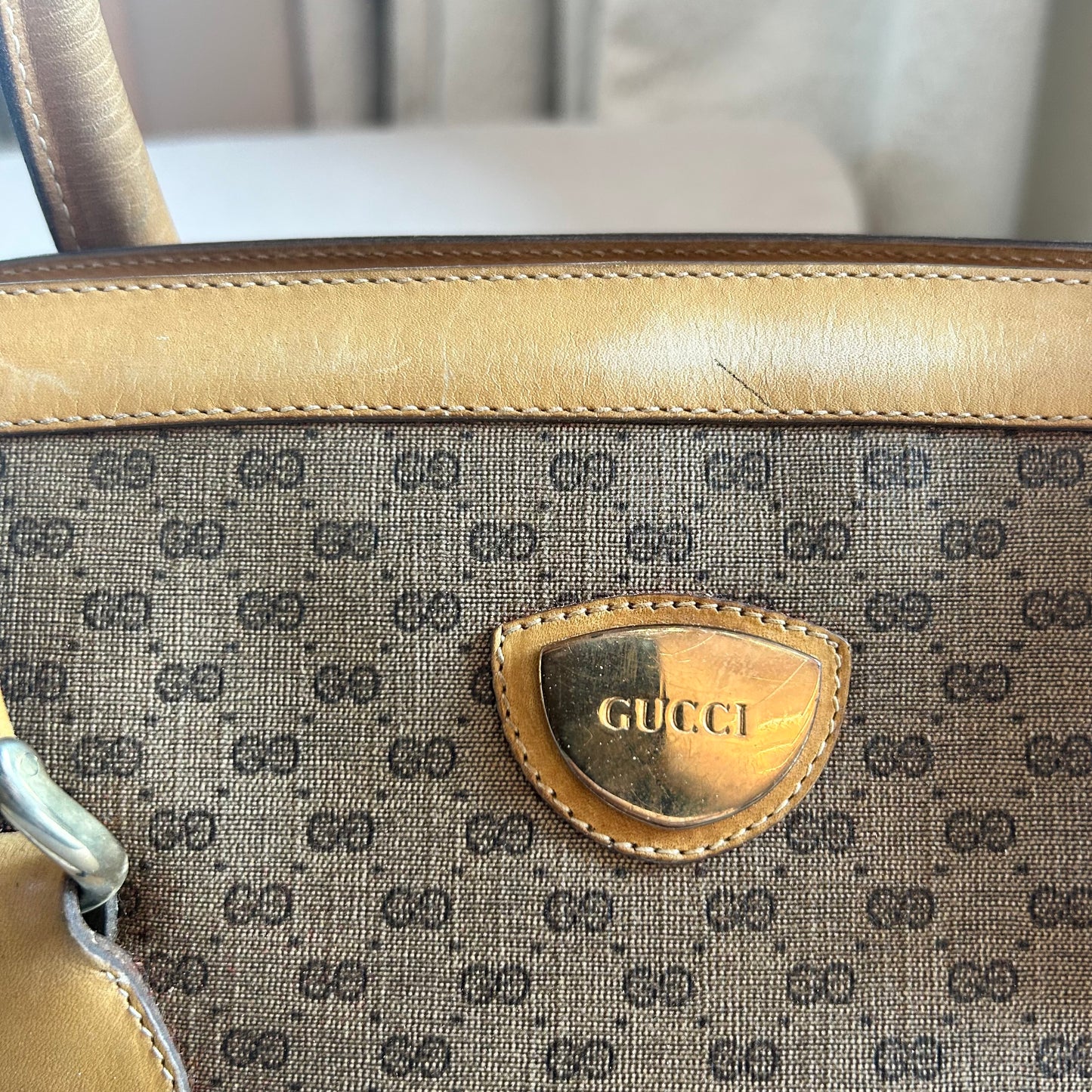 Gucci Micro GG Supreme Top Handle Bag