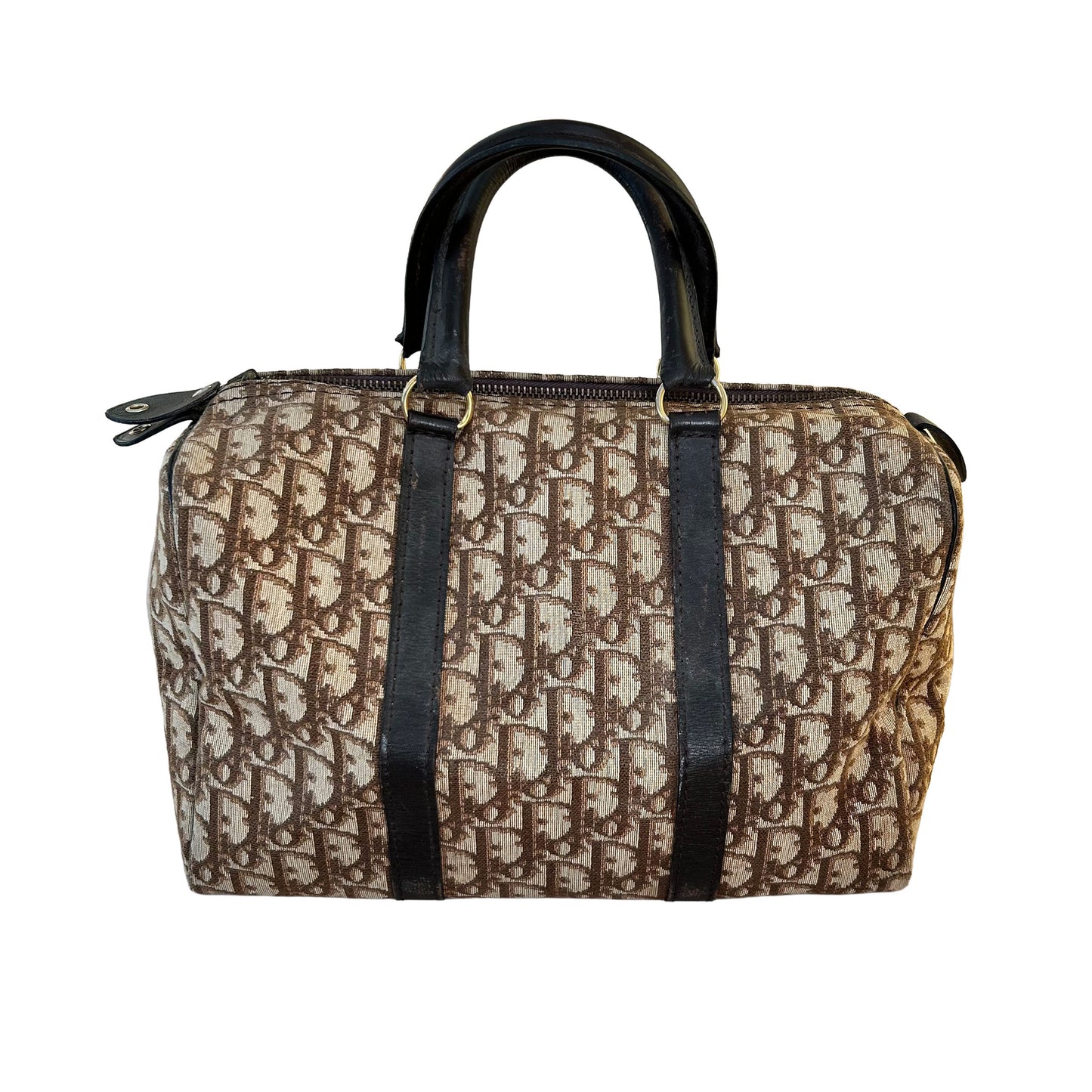 Pre-Loved Dior Brown Monogram Boston Bag