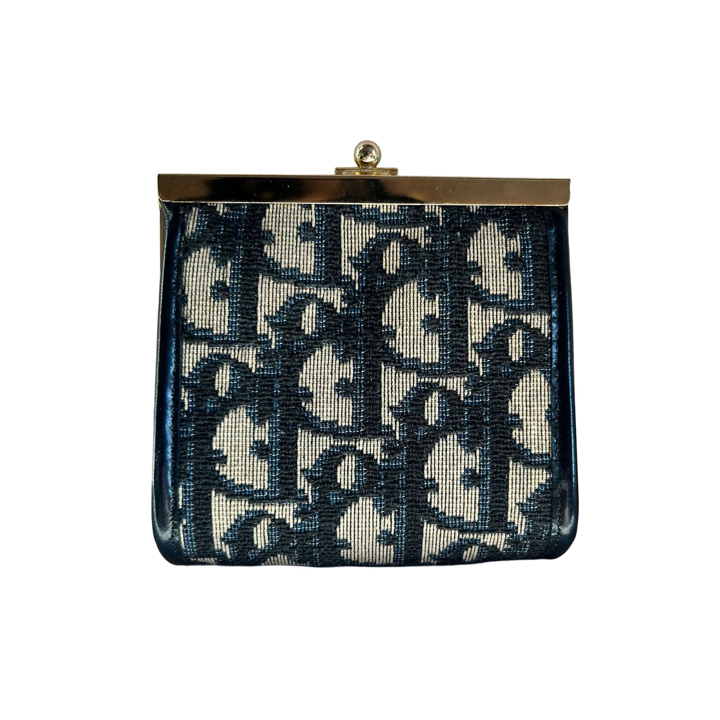 Pre-Loved Dior Navy Monogram Coin Purse