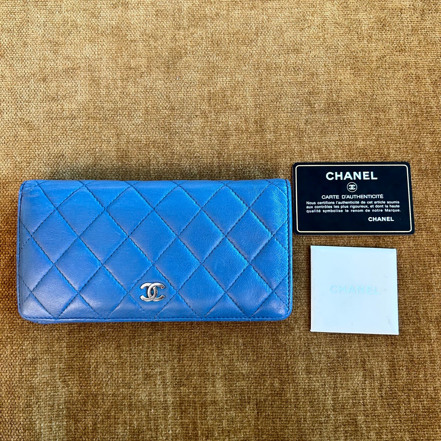 Chanel Quilted Lambskin Leather Wallet