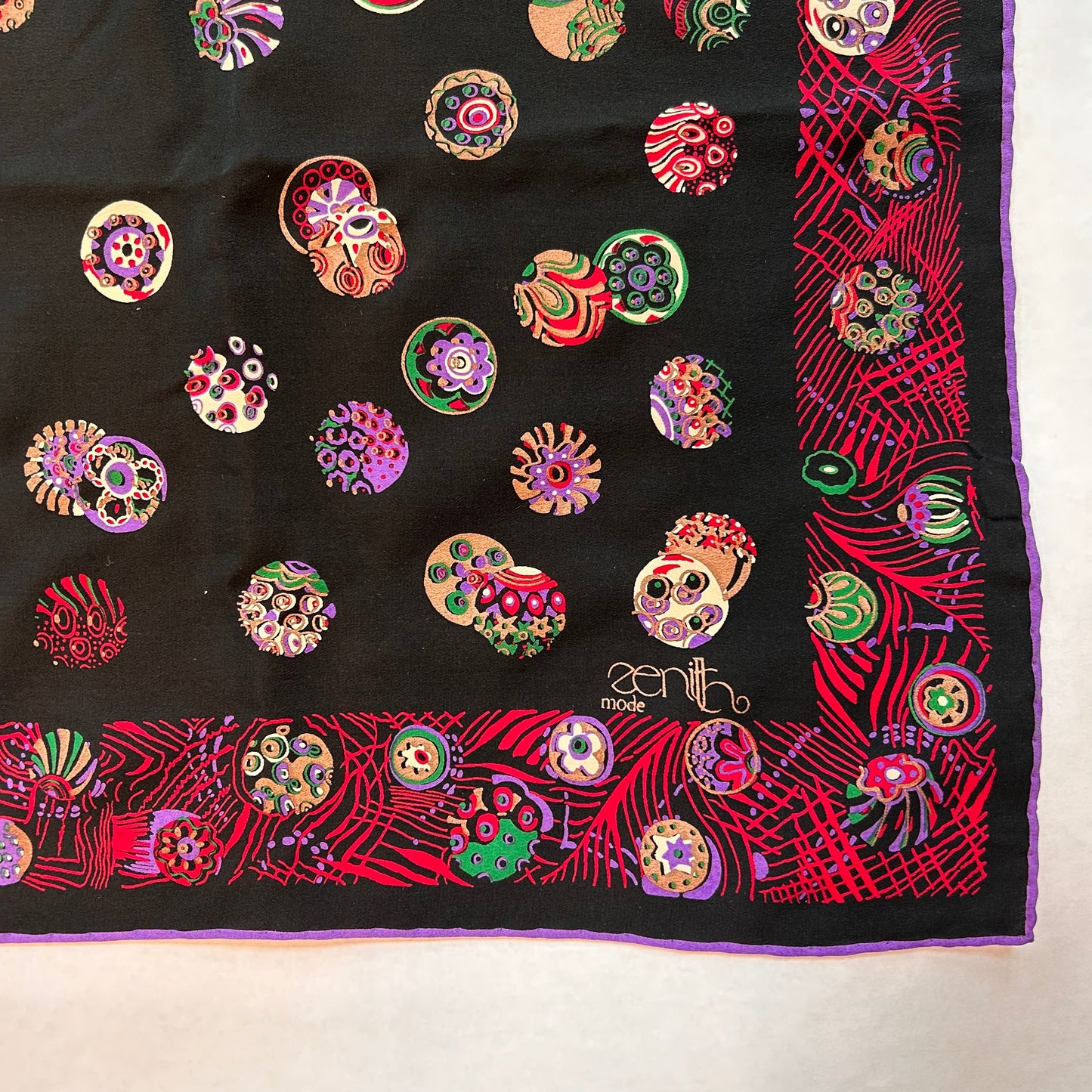 Vintage 100% Silk Scarf