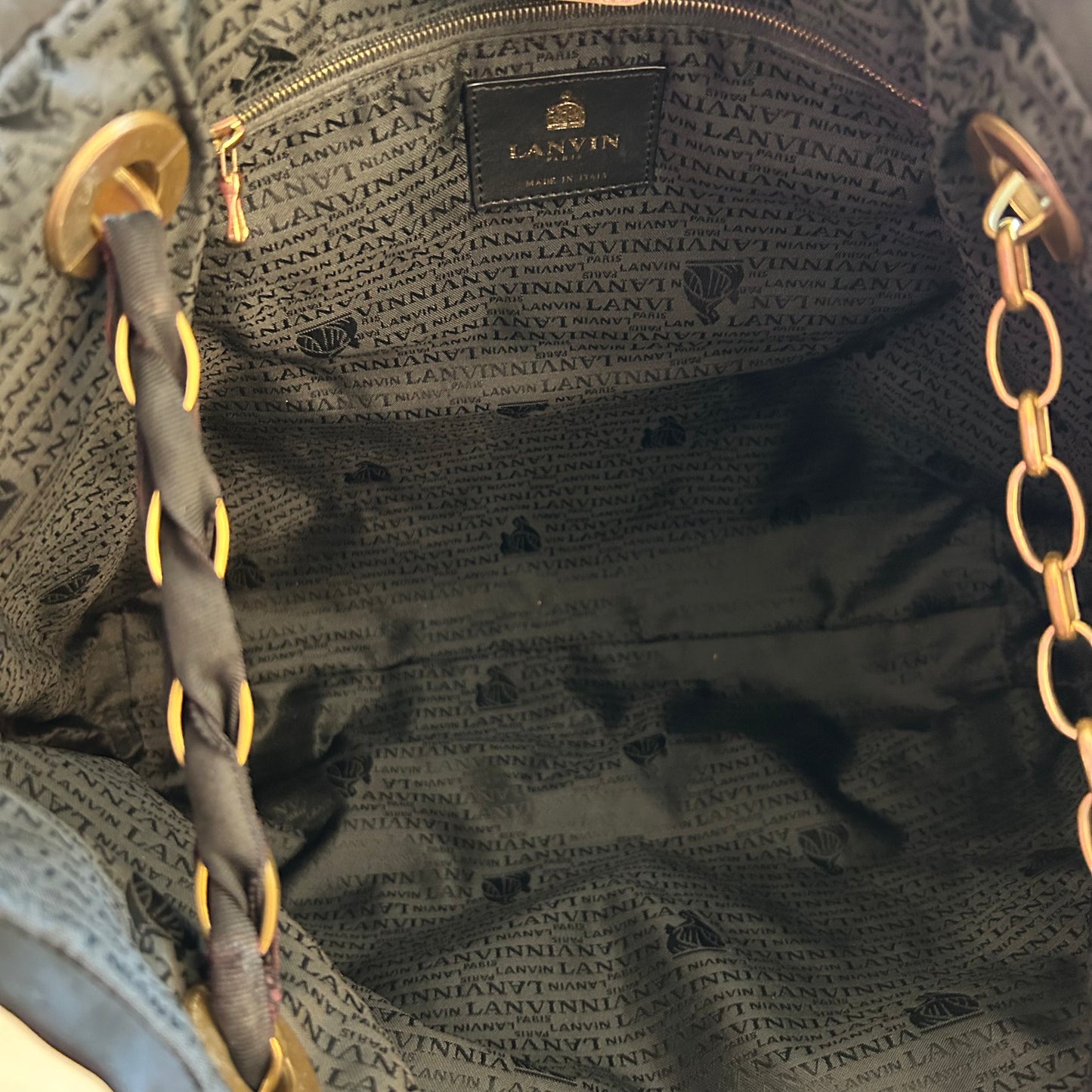 Pre-Loved Lanvin Amalia Cabas Tote