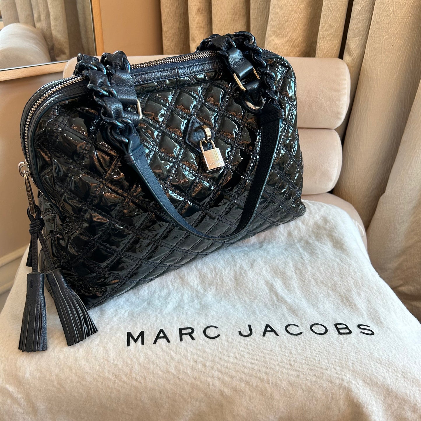 Pre-Loved Marc Jacobs Quilted Patent Leather Bag