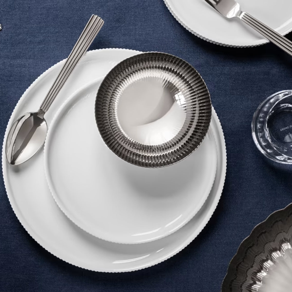 Georg Jensen Bernadotte Dinner Plate - Set of 4