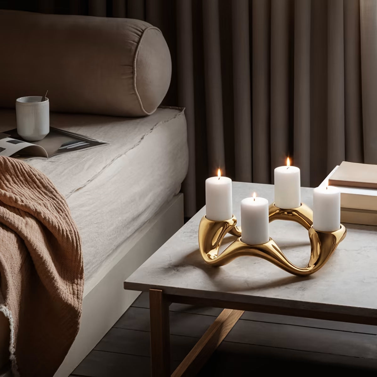 Georg Jensen Cobra Round Candleholder