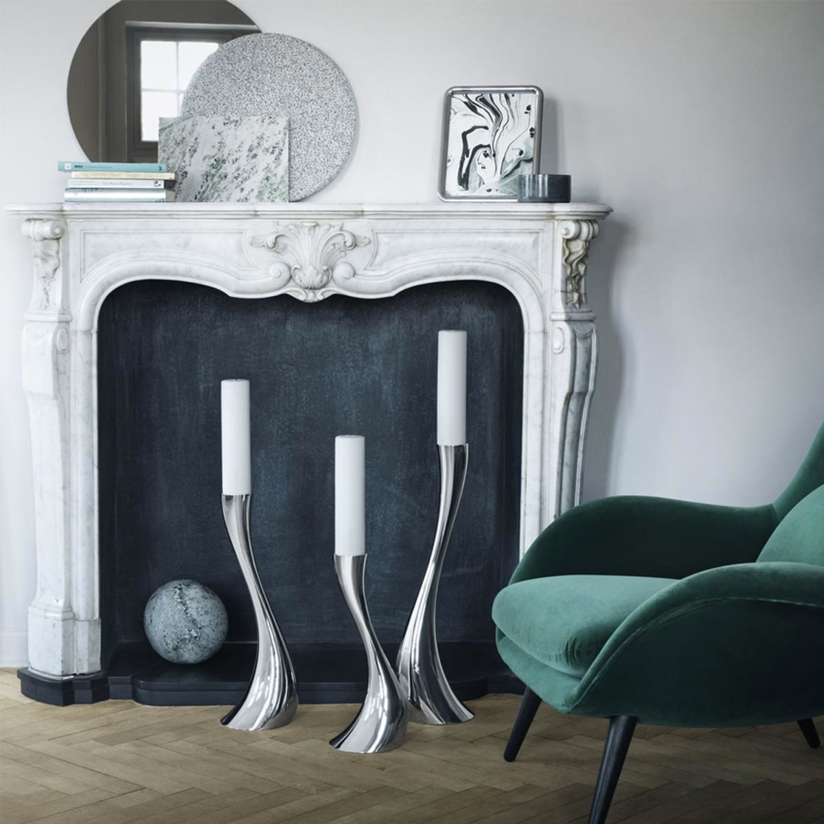 Georg Jensen Cobra Floor Candleholder - Large