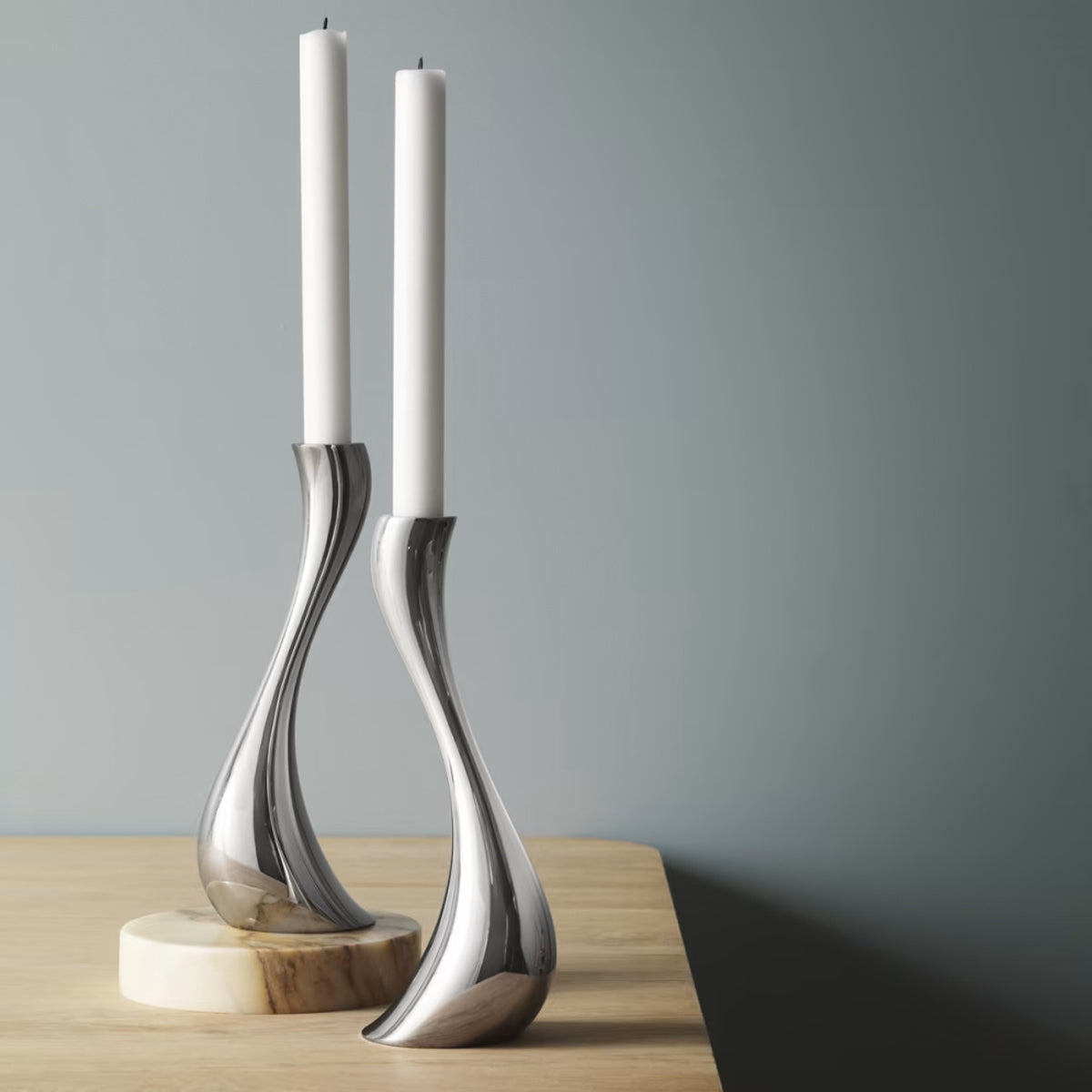 Georg Jensen Cobra Candleholder - Medium Set of 2