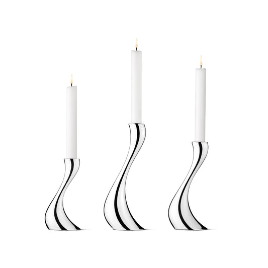 Georg Jensen Cobra Candleholder - Small, Medium, Large - Set of 3