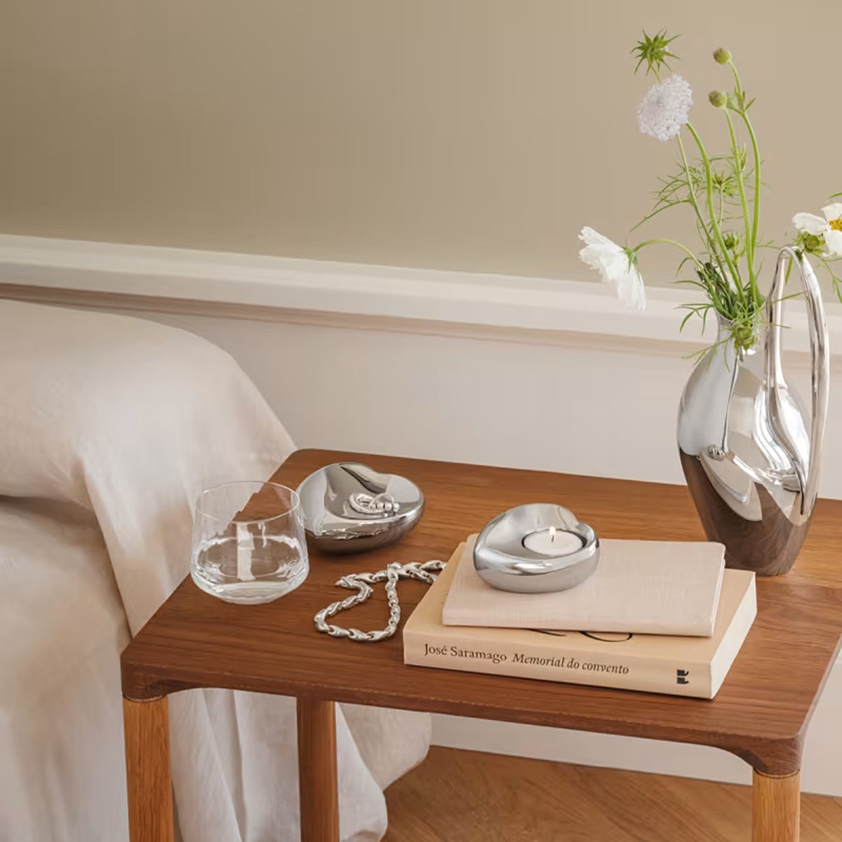 Georg Jensen Heart Tealight Candleholder