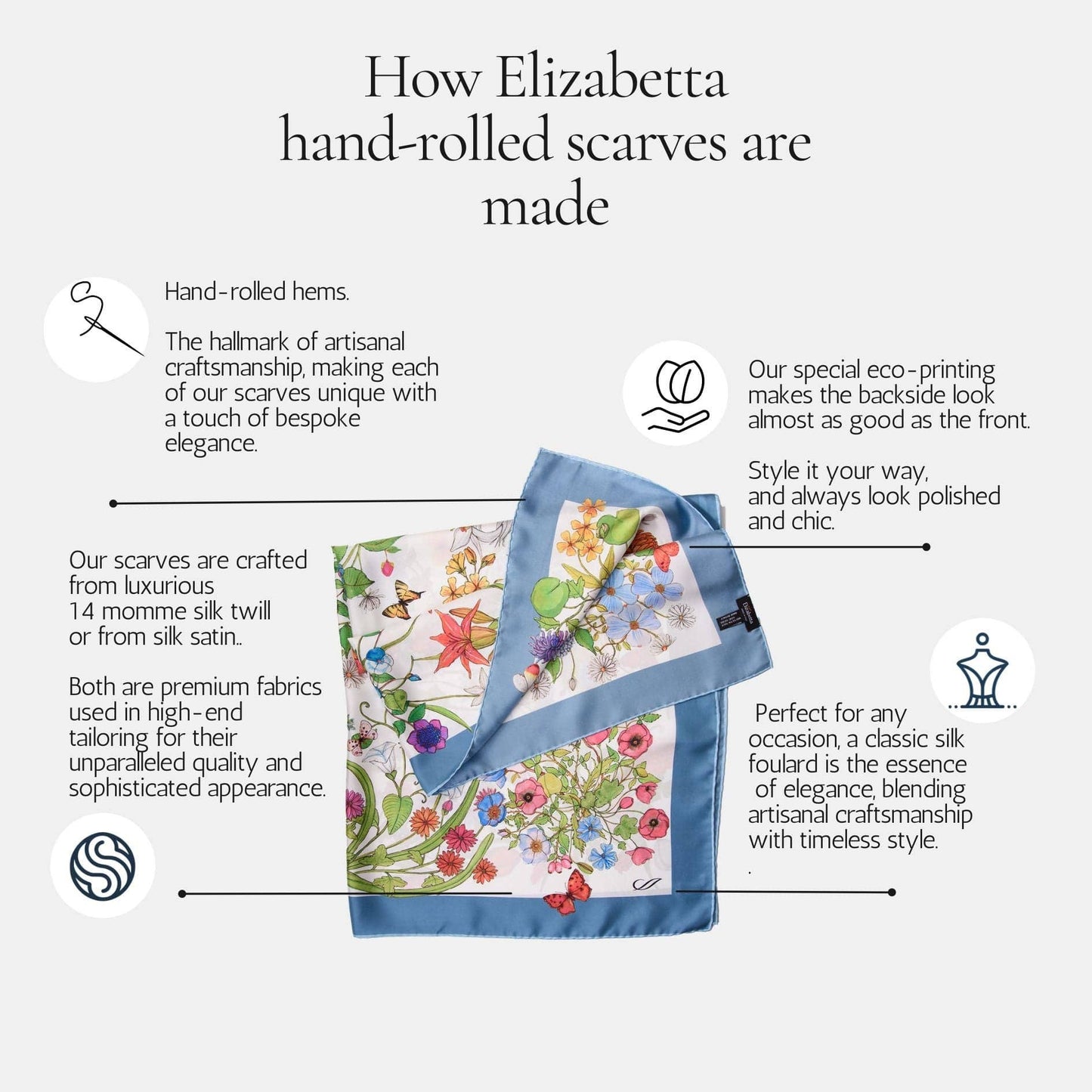How Susanna - Hand Rolled Silk Foulard - Pink-are-made