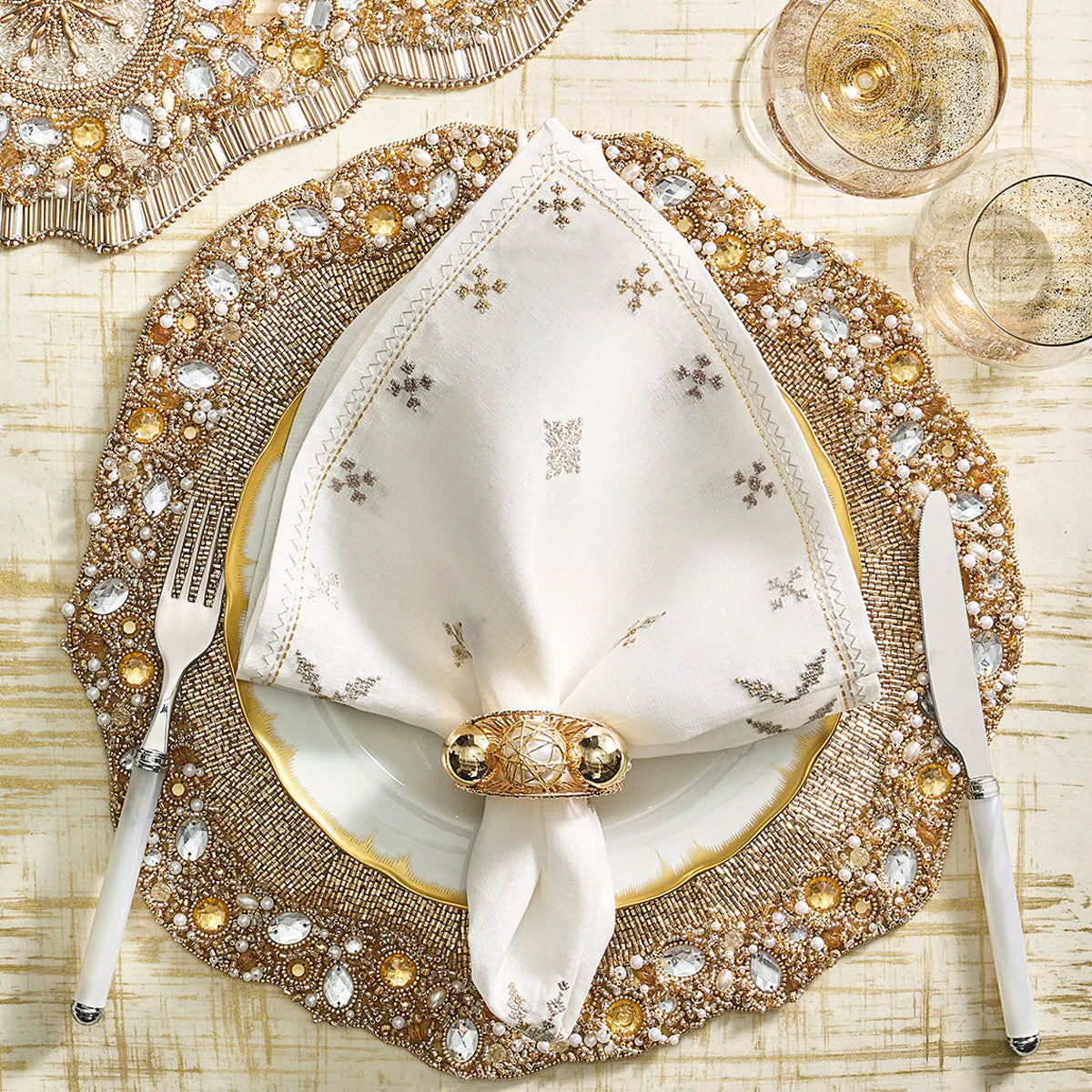 Kim Seybert Fez Napkin - Set of 4