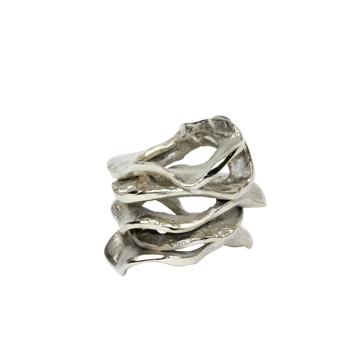 Kim Seybert Flux Napkin Ring - Set of 4