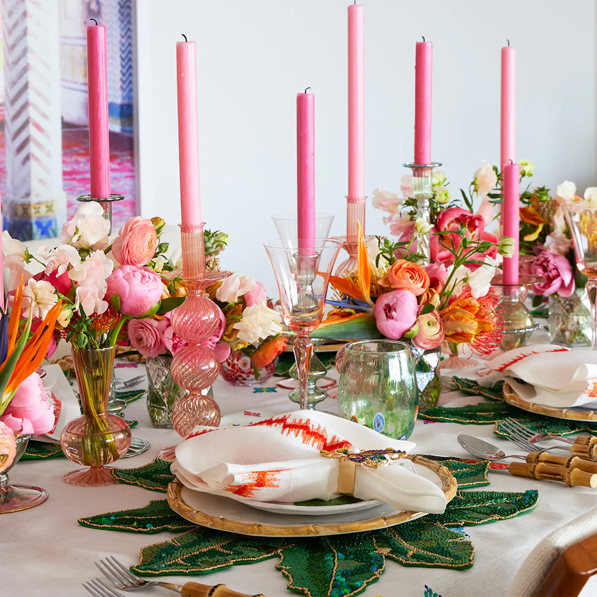 Kim Seybert Iris Candlestick - Set of 2