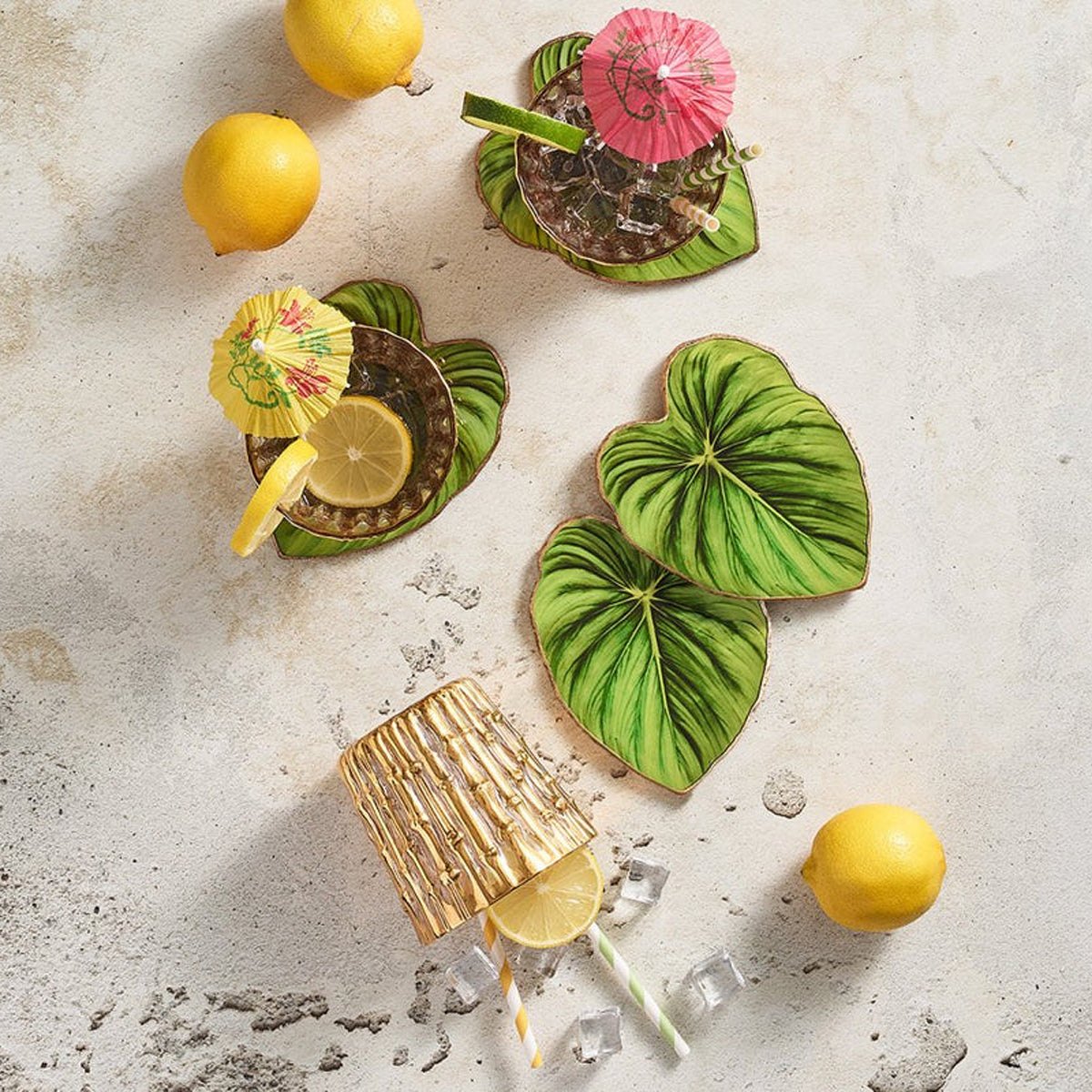 Kim Seybert Tropicana Coasters - Set of 4