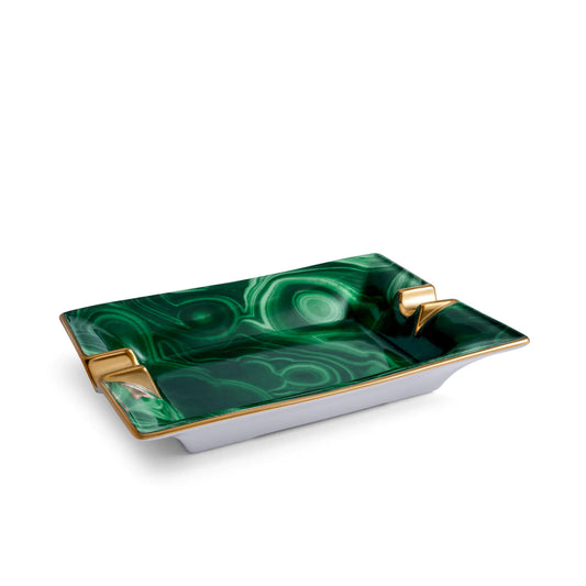 L'Objet Malachite Ashtray
