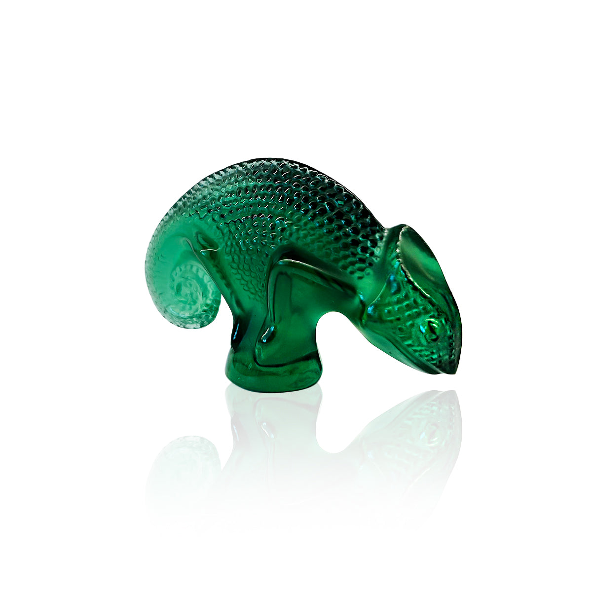 Lalique Emerald Chameleon Figure