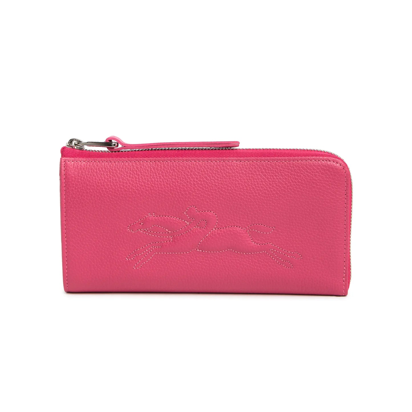 Longchamp Le Foulonne 3/4 Leather Zip Wallet