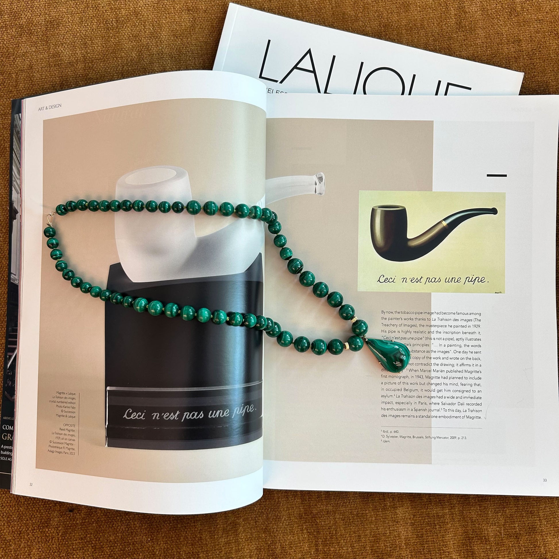 Malachite Necklace with Malachite Pendant