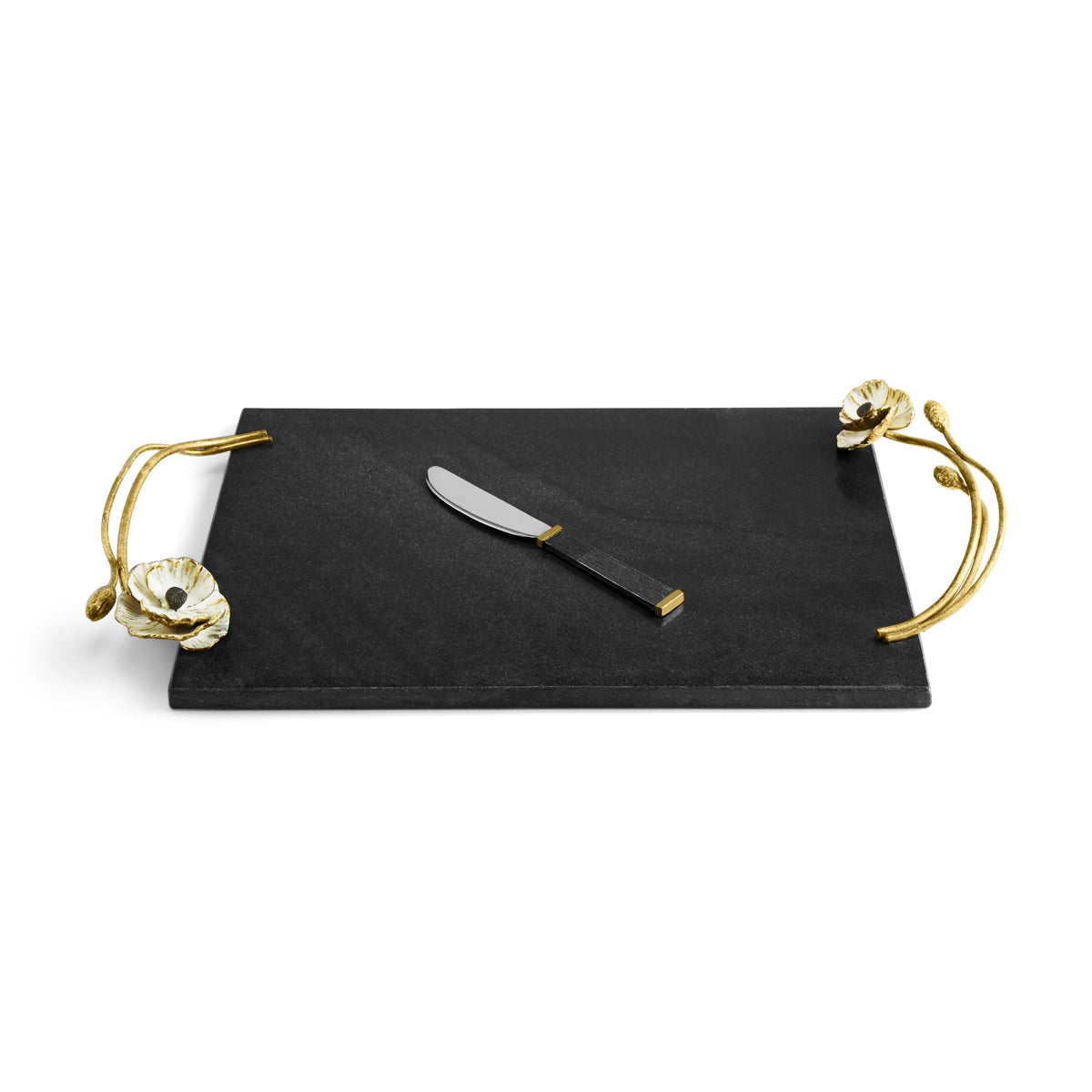 Michael Aram Anemone Cheese Board and Knife