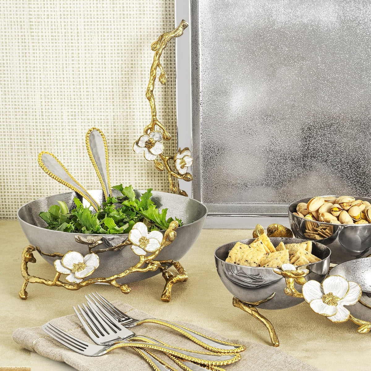 Michael Aram Orchid Low Bowl