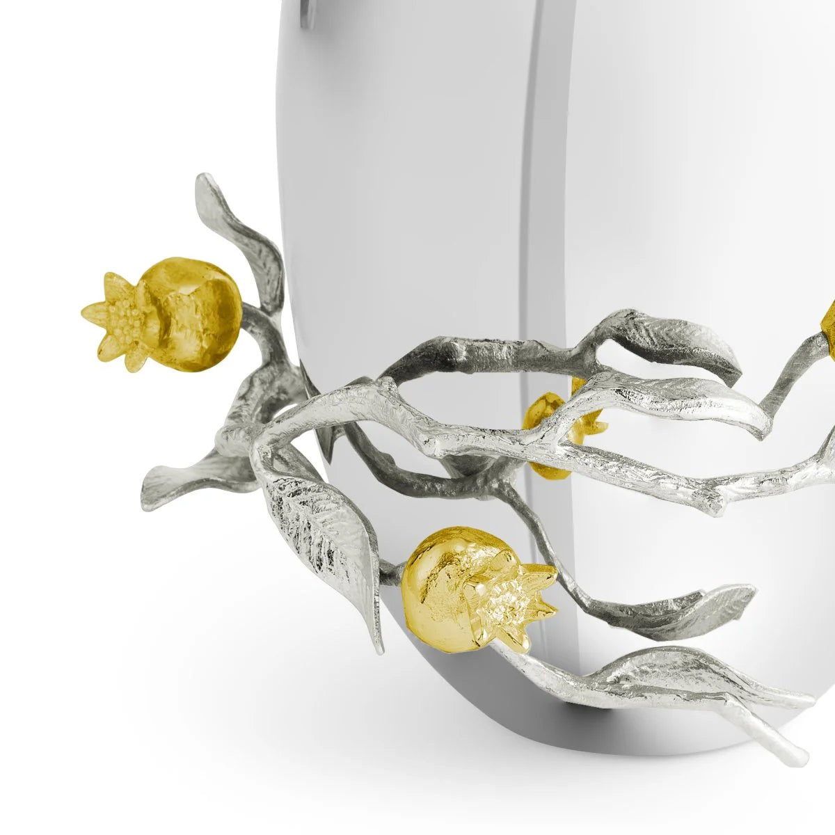 Michael Aram Pomegranate Silver & Gold Vase - Medium