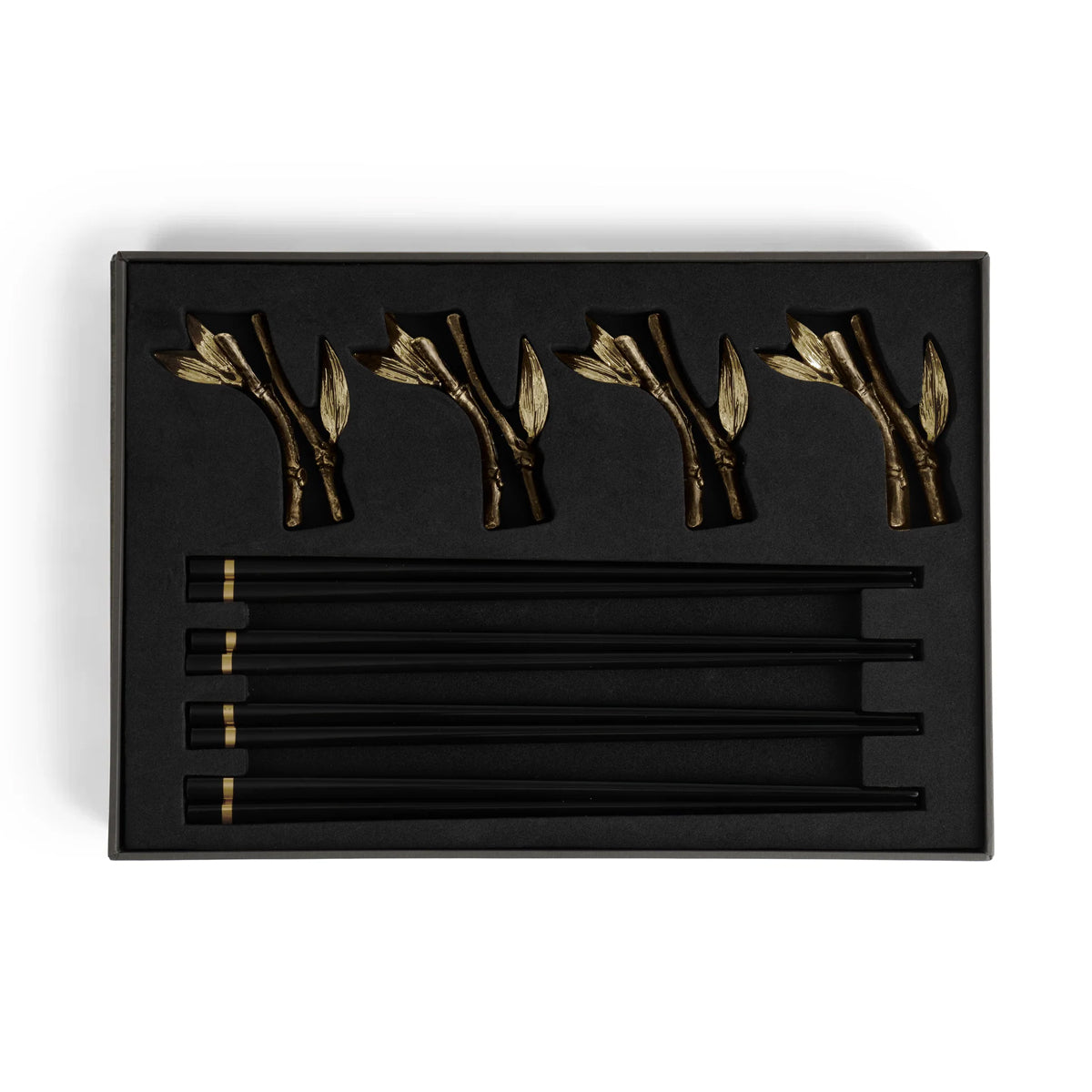 Michael Aram Zen Garden Chopsticks & Stand Set
