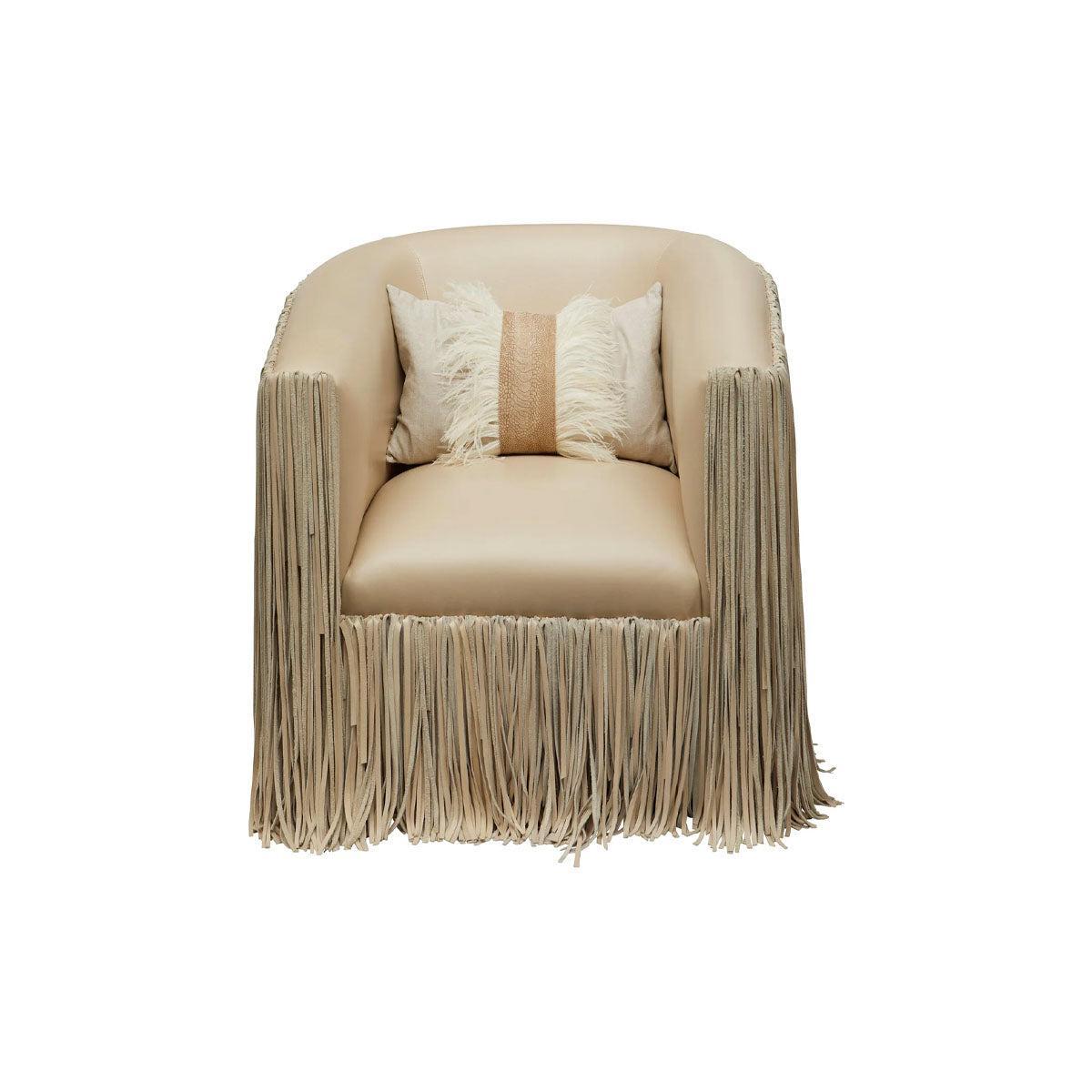 Ardmore Design - Ostrich Feather Trim Lumbar Pillow