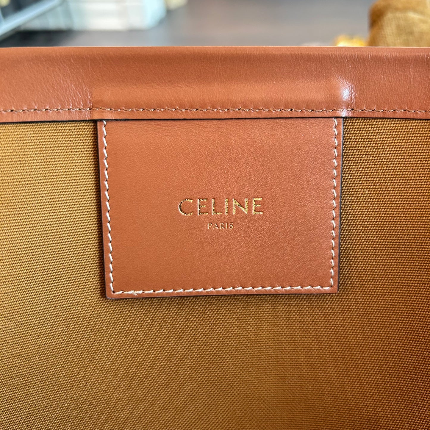 Pre-Loved Celine Large Camouflage Couffin Tote