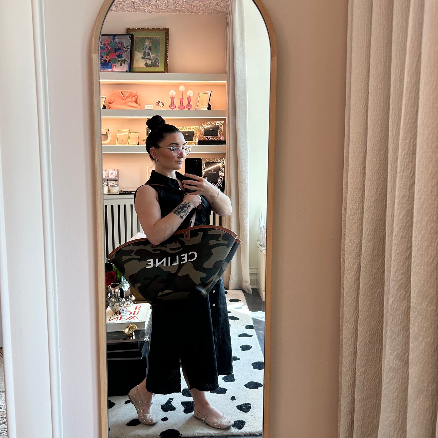 Pre-Loved Celine Large Camouflage Couffin Tote