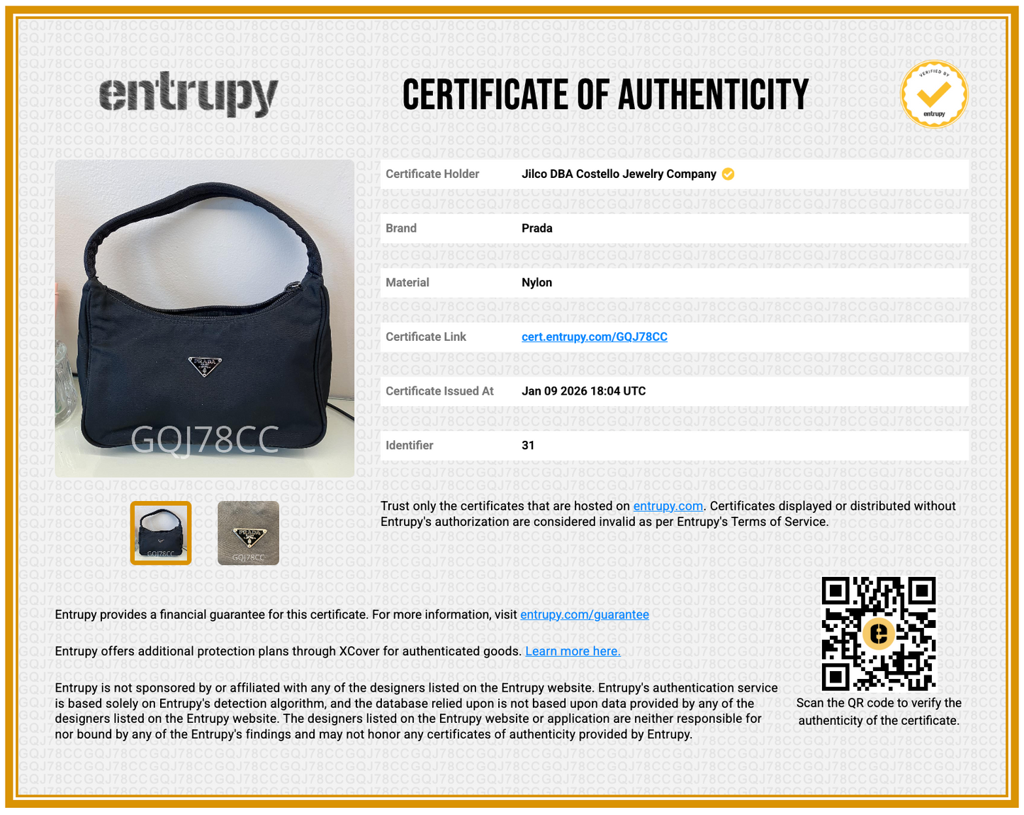 Prada Re-Edition Black Nylon Mini