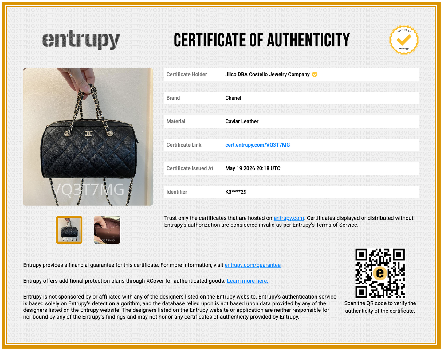 Pre-Loved Chanel Quilted Caviar Leather Barrel Bag