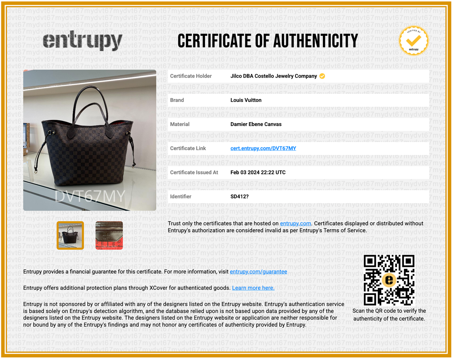 Pre-Loved Louis Vuitton Neverfull MM