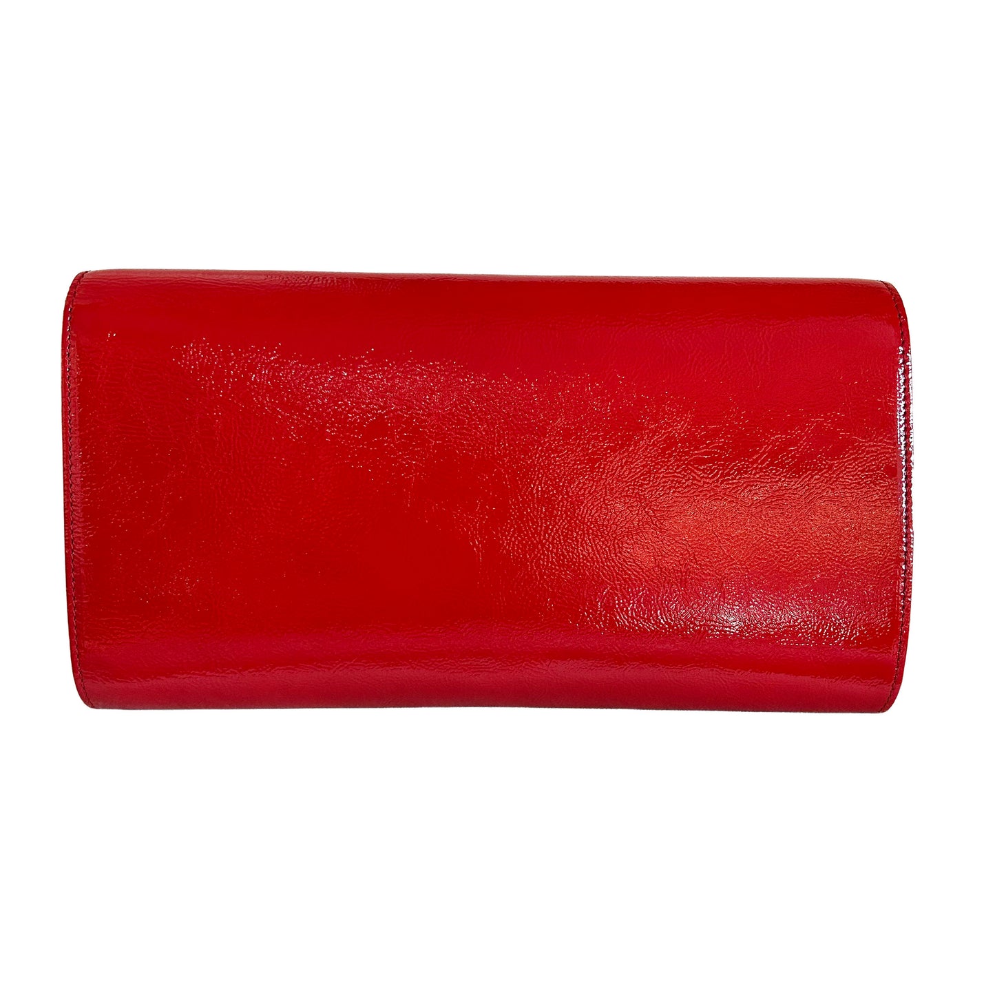 Pre-Loved YSL Red Patent Belle de Jour Clutch
