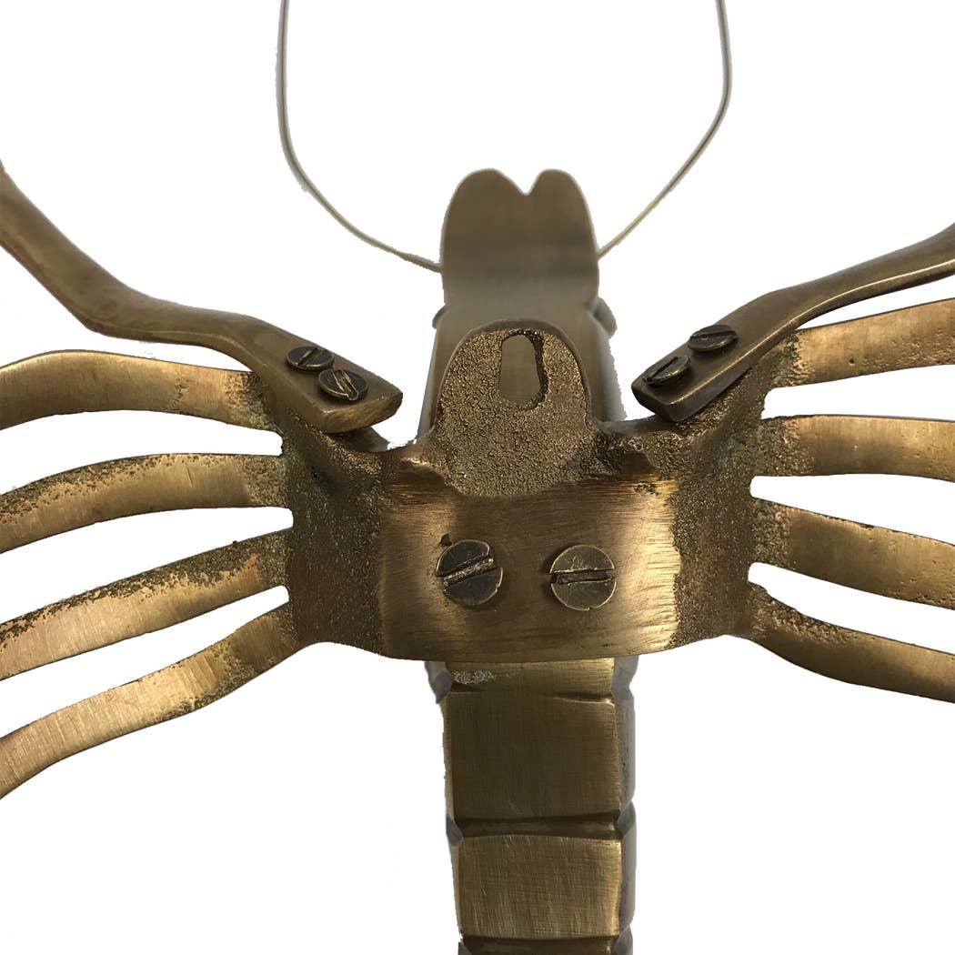 Antiqued Brass Lobster Paperweight/Wall Décor