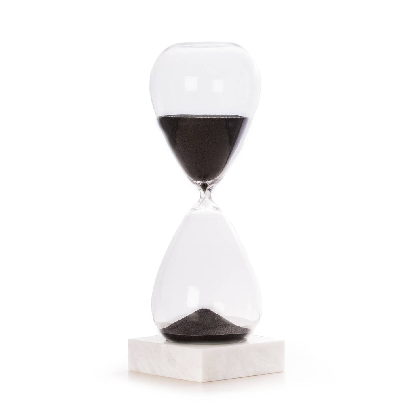 Bey-Berk 90 Minute Hourglass Sand Timer on Marble Base
