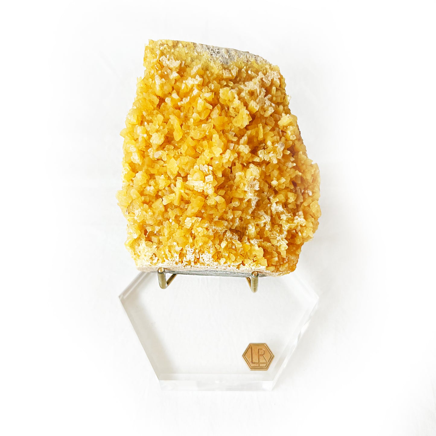 LuxeRox Honey Citrine Barite & Calcite